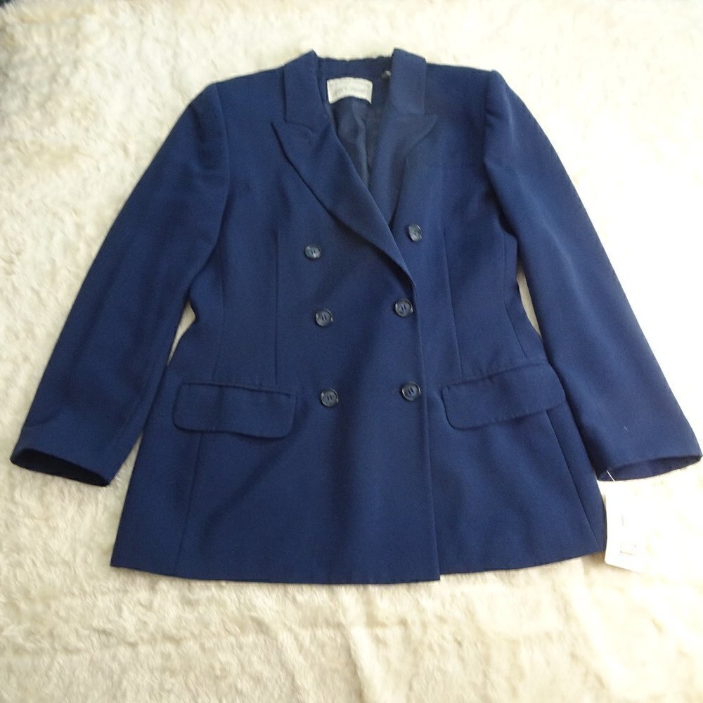 Lord & Taylor Fifth Ave Collection Blue Jacket Sz8 - Picture 1 of 6
